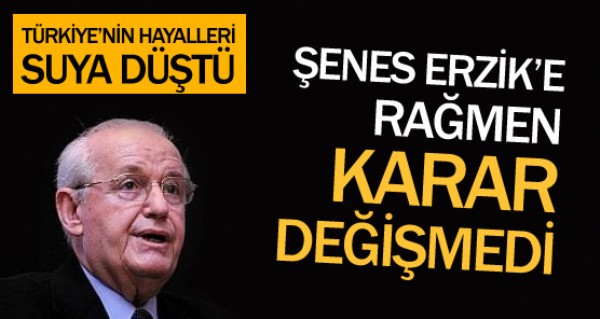 Trkiye'nin hayalleri suya dt